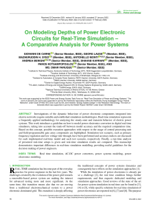 On Modeling Depths of Power Electronic Circuits for Real-Time Simulation  A Comparative Analysis for Power Systems (1)