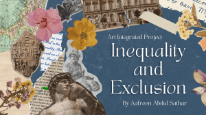 Art Integrated Sociology Inequality