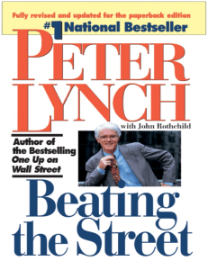 Beating the street - Peter Lynch