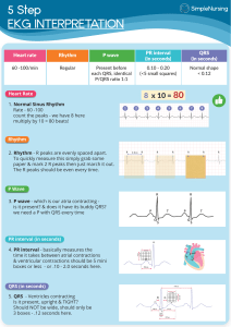 1. 5 Step EKG Interpretation