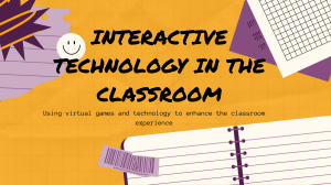 Interactive Technology in the Classroom Training