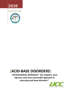 Acid Base Physiology Module