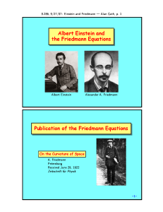 Einstein-and-Friedmann