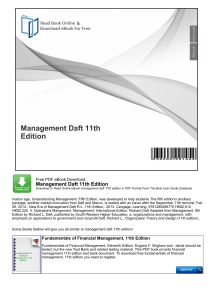 Management Daft 11th Edition