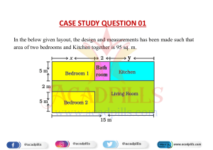 Maths Case Study Questions with answers