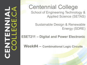 ESET211-Week 4 -Combinational Logic Circuits
