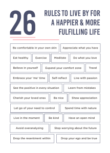 26 Rules to Live By