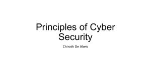 Principles of Cyber Security