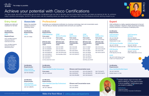 cisco certification requirements career-path
