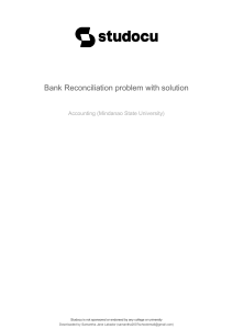 BANK RECONCILIATION SOLMAN