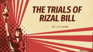 Trials of the Rizal Bill