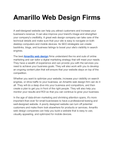 Amarillo Web Design Firms