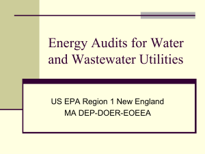 Energy Audits Water Utilities