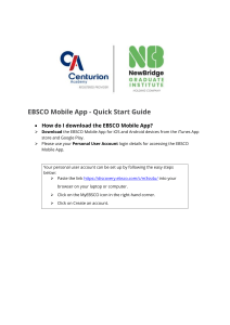 How to install the EBSCO Mobile App