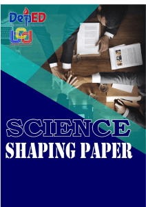 Shaping Paper Science