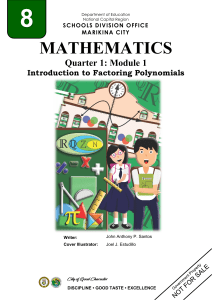 revalidated MATH GR8 QTR1-MODULE-1 - (20 pages)