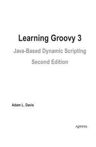Learning Groovy 3