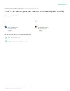 ARINC 653 API and its application – An insight into Avionics System Case Study