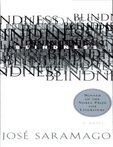 BLINDNESS by Jose Saramago