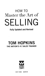 Tom Hopkins - How to Master the Art of Selling (0) - 