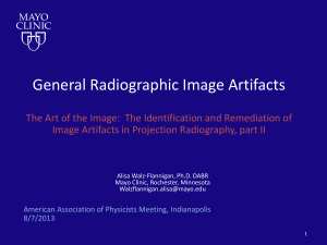 General Radiographic Imaging Artifacts