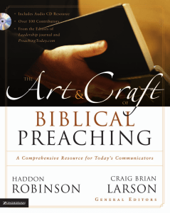 The Art & Craft of Biblical Preaching  A Comprehensive Resource for Today's Communicators (with Audio) ( PDFDrive )