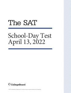 April 13 2022 school day SAT