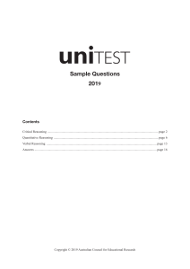 Unitest D Sample Questions 2019 English (1)