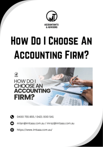 How Do I Choose An Accounting Firm?