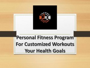 Transform Your Body With A Personalized Fitness Program