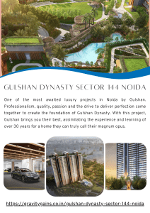 Gulshan Dynasty Sector 144 Noida