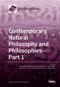 Contemporary Natural Philosophy and Philosophies  Part 1