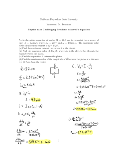 Challenging Problem 12 Maxwells Equations