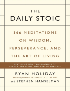 The Daily Stoic - Ryan Holiday