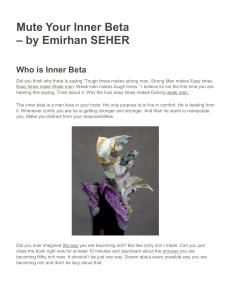 Mute Your Inner Beta by Emirhan SEHER