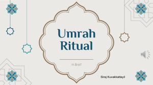 Umrah Rituals