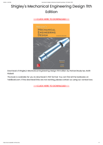 Download of Shigley's Mechanical Engineering Design 11th Edition PDF (1)