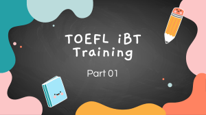 TOEFL iBT Part 01