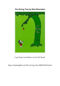 The Giving Tree by Shel Silverstein 0060256656