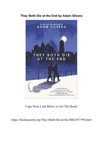 They Both Die At The End by Adam Silvera 0062457799