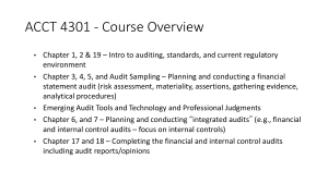 ACCT 4301 - Course Overview