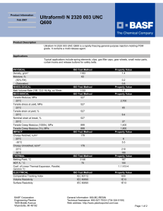 BASF Ultraform N2320 MatData