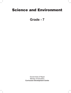 Grade 7 Book Science and Environment