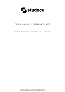 drrr-module-7-drrr-modules