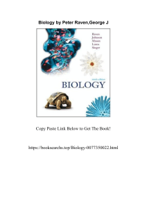 Biology by Peter Raven George J 0077350022