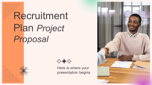 Recruitment Plan Project Proposal by Slidesgo