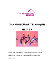 DNA Molecular Techniques