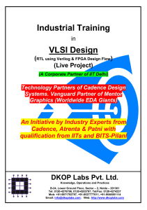 Industrial Training. VLSI Design