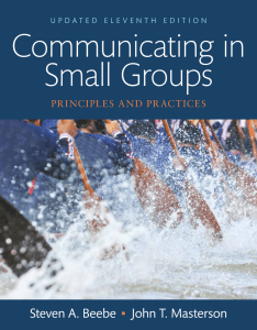 Copy of Beebe, Communicating in Small Groups 