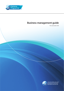 IB business management syllabus